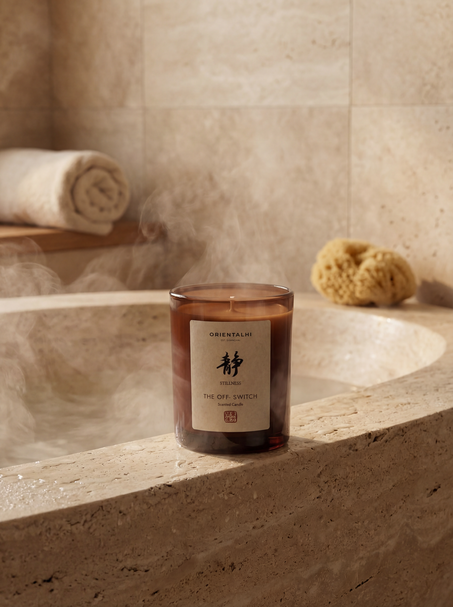 The Off-Switch (静) | Deep Grounding Ritual Candle for Calming Spirit